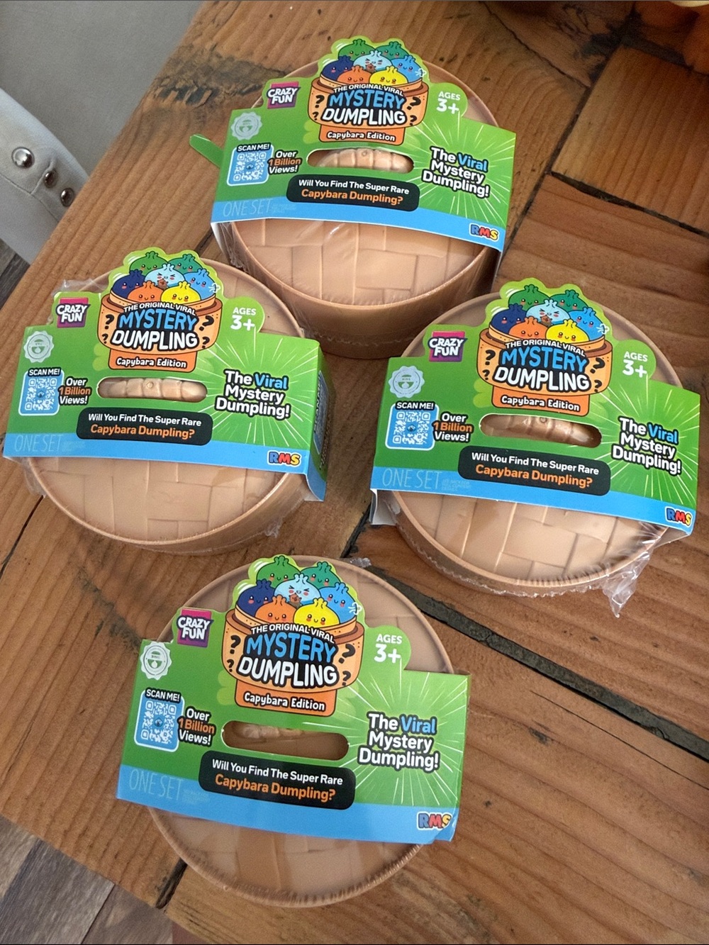 FOUR 4 RMS Capybara Edition Dumplings Can you find the Rare ?? All Sealed